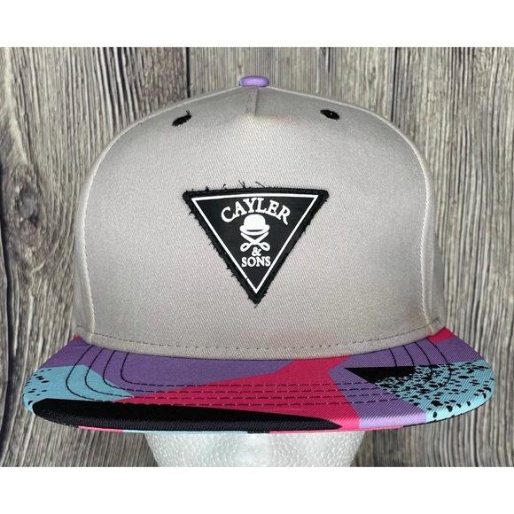 Cayler & Son 90s Snapback Hat Cap Hip Hop Abstract - Picture 1 of 7